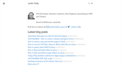 Desktop Screenshot of blog.justin.kelly.org.au